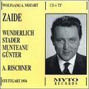 Cover for Mozart / Hager / Blegen · Zaide (CD) (1994)