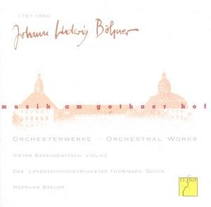 Cover for Boehner / Thueringen Philharmonie Gotha / Breuer · Music at the Court of Gotha: Orchestral Works (CD) (2014)