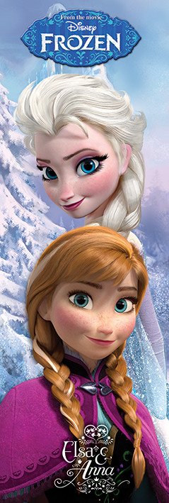 Cover for Disney: Pyramid · Frozen - Anna &amp; Elsa -Door Poster- (Poster 53X158 Cm) (MERCH)