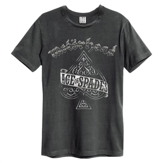 Motorhead Ace Of Spades Amplified Small Vintage Charcoal T Shirt - Motörhead - Marchandise - AMPLIFIED - 5054488066220 - 