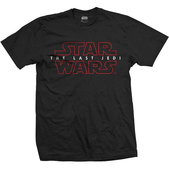 Cover for Star Wars · Star Wars Unisex T-Shirt: Episode VIII The Last Jedi Logo (CLOTHES) [size S] [Black - Unisex edition]