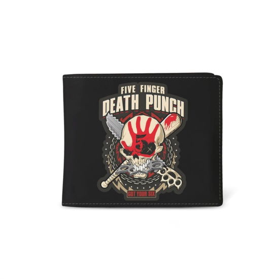 Five Finger Death Punch Got Your Six Premium Wallet - Five Finger Death Punch - Merchandise - ROCK SAX - 5060937961220 - June 1, 2022