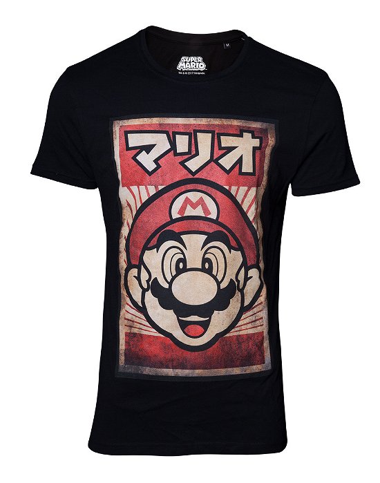 Cover for Difuzed · Nintendo: Propaganda Poster Inspired Mario Black (T-Shirt Unisex Tg. 2XL) (N/A)
