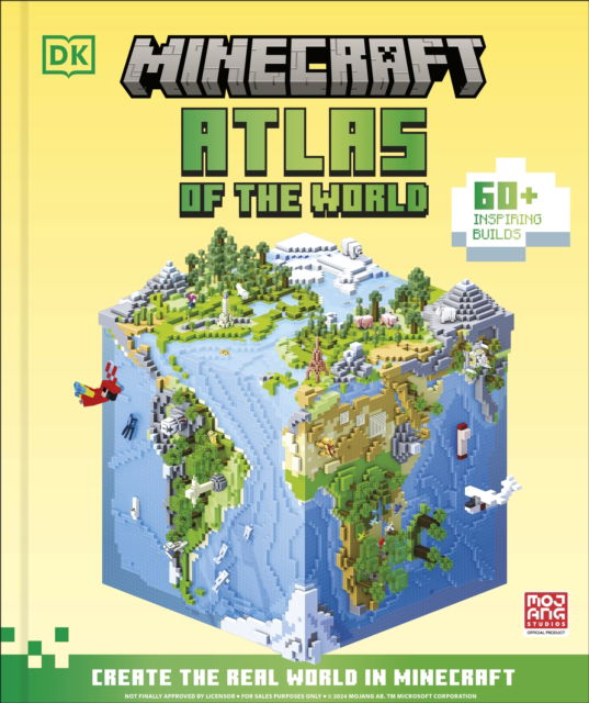 Cover for Dk · Minecraft Atlas of the World: Create the Real World in Minecraft with 60+ Inspiring Builds (Gebundenes Buch) (2025)