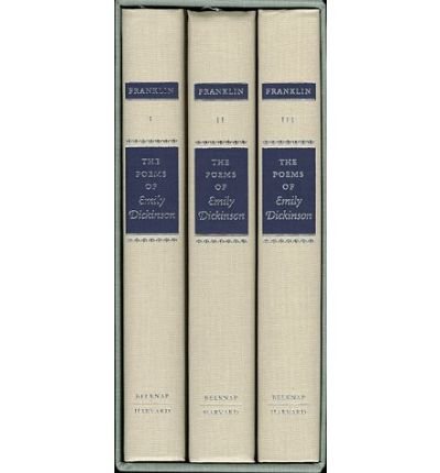 Cover for Emily Dickinson · The Poems of Emily Dickinson: Variorum Edition (Gebundenes Buch) [Variorum edition] (1998)