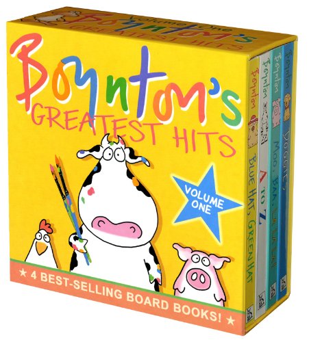 Cover for Sandra Boynton · Boynton's Greatest Hits: Volume 1/blue Hat, Green Hat; a to Z; Moo, Baa, La La La!; Doggies (Boynton Board Books) (Board book) (1998)