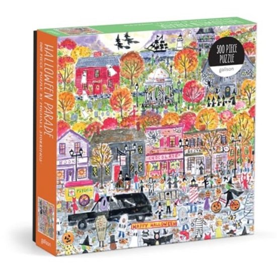 Cover for Galison · Michael Storrings Halloween Parade 500 Piece Puzzle (GAME) (2024)