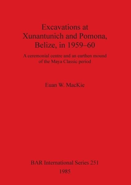 Excavations at Xunantunich and Pomona, Belize - Euan W. Mackie - Bøger - British Archaeological Reports - 9780860543220 - 1. maj 1985