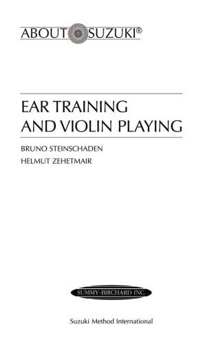 Cover for Suzuki · Ear Training Violin Playing Book (Paperback Book) [English Language Ed edition] (1994)
