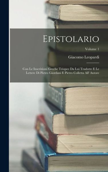 Cover for Giacomo Leopardi · Epistolario (Book) (2022)