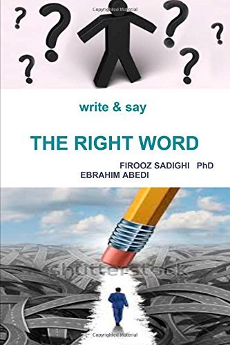 Cover for Ebrahim Abedi · Write &amp; Say the Right Word (Taschenbuch) (2014)