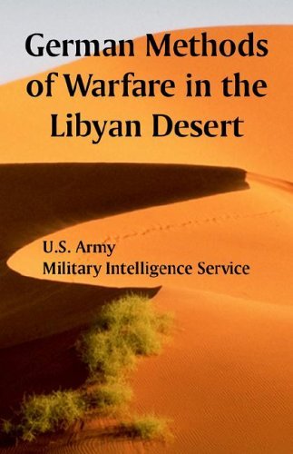 Cover for U S Army · German Methods of Warfare in the Libyan Desert (Paperback Book) (2005)