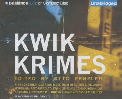Cover for Otto Penzler · Kwik Krimes (CD) (2015)