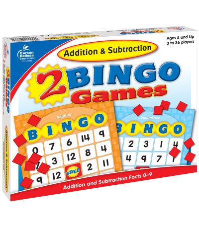 Cover for Carson-Dellosa Publishing · Addition &amp; Subtraction Bingo (GAME) (2008)