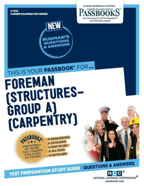 Foreman (Structures-Group A) (Carpentry) - National Learning Corporation - Livres - National Learning Corp - 9781731813220 - 1 novembre 2018