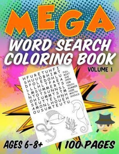 Cover for Awesome Sloth · Mega Word Search Coloring Book (Pocketbok) (2019)