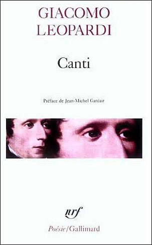 Cover for Giacom Leopardi · Canti (Poesie / Gallimard) (French Edition) (Taschenbuch) [French edition] (1982)