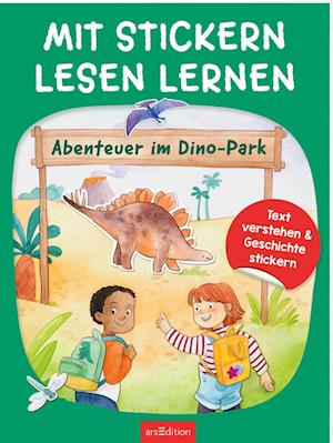 Cover for Annette Moser · Mit Stickern Lesen lernen – Abenteuer im Dino-Park (Book) (2025)