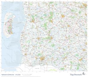 Trap Danmark: Kort over Tønder Kommune - Trap Danmark - Bücher - Trap Danmark - 9788771812220 - 13. Juni 2021