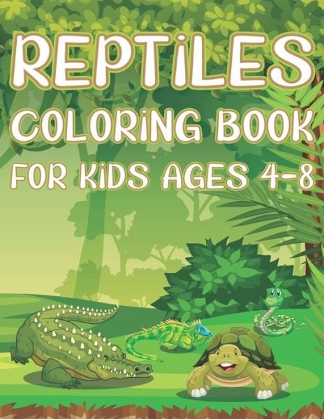 Cover for Coloring Place · Reptiles Coloring Book For Kids Ages 4-8 (Paperback Bog) (2021)