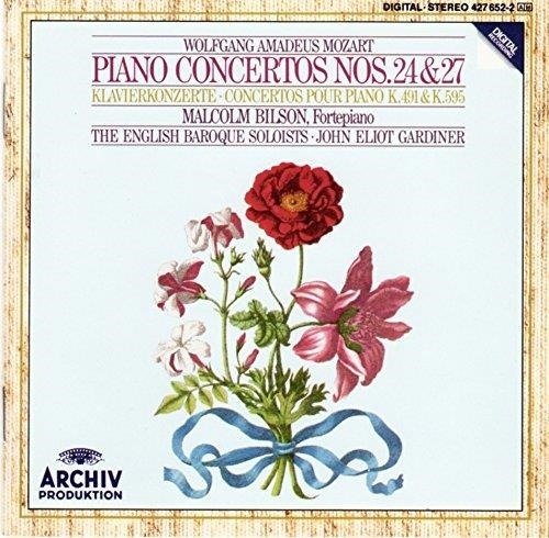 Cover for Bilson / the English Baroque Soloists / Gardiner · Piano Concertos Nos 24 &amp; 27 (CD) (1989)
