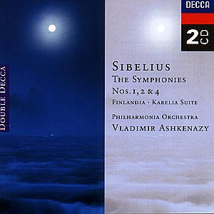 Cover for Sibelius / Ashkenazy / Philharmonia Orch · Symphonies 1, 2 &amp; 4 (CD) (1998)