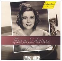 Cover for Maria Cebotari · Living Voices 2 (CD) (2004)