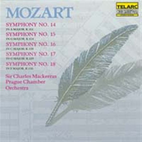 Mozart: Symphonies 14 - 18 - Prague Chmbr Orc / Mackerras - Muzyka - Telarc - 0089408024221 - 22 kwietnia 2003
