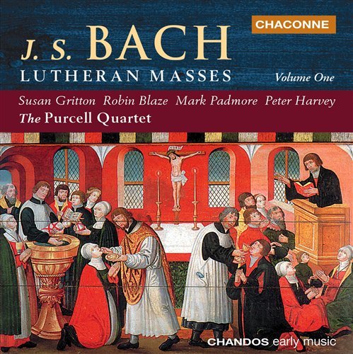 Cover for Bach,j.s. / Gritton / Blaze / Harvey · Lutheran Masses / Mass in a Major (CD) (1999)
