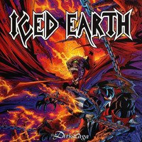 Cover for Iced Earth · Dark Saga (Splatter Vinyl LP) (LP) (2022)