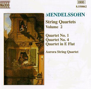 Cover for Mendelssohn / Aurora String Quartet · String Quartets 2 (CD) (1994)