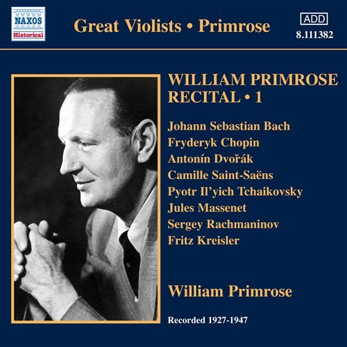 Cover for William Primrose · PRIMROSE: Recital Vol.1 (CD) (2011)
