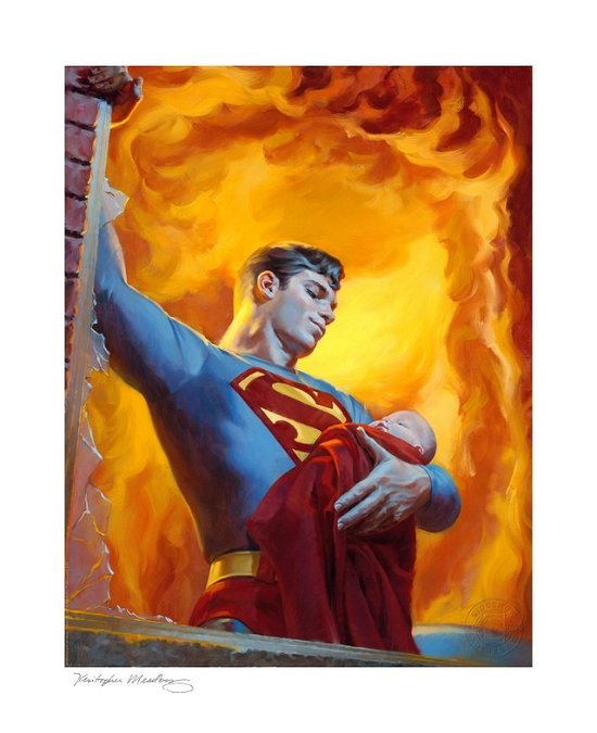DC Comics Kunstdruck Saving Grace: A Heros Rescue - DC Comics - Merchandise -  - 0747720257221 - 25. april 2022