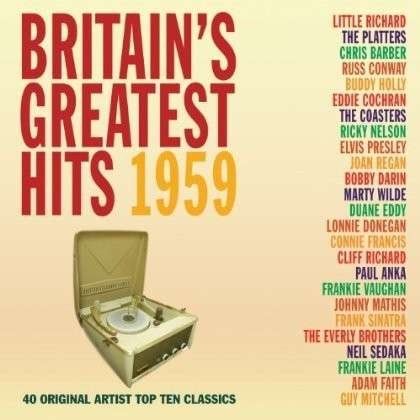 Cover for Britains Greatest Hits 1959 (CD) (2013)
