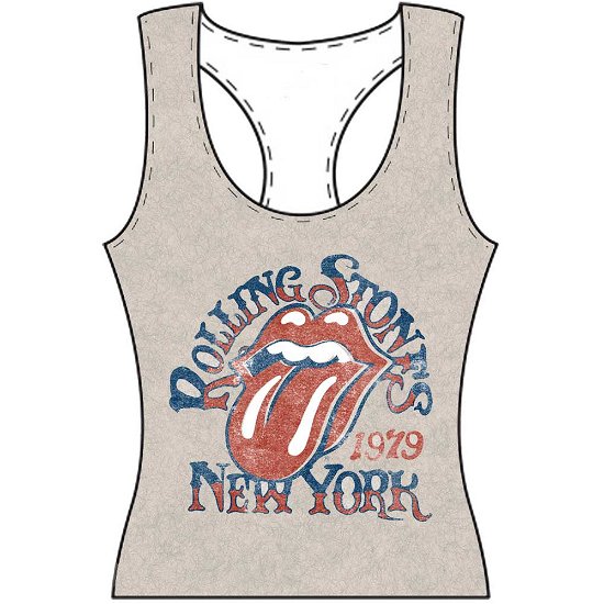 The Rolling Stones Ladies Vest T-Shirt: New York - The Rolling Stones - Merchandise - Bravado - 2121210213221 - 