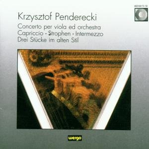 Cover for Penderecki · Concerto for Viola &amp; Orchestra (CD) (1989)