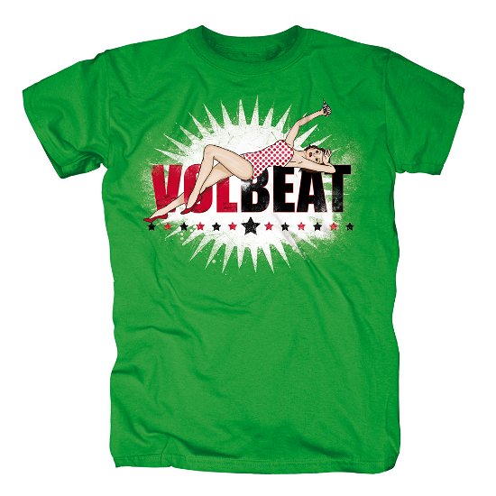 Cover for Volbeat · Pin Up Logo Green (T-shirt) [size XL] (2012)