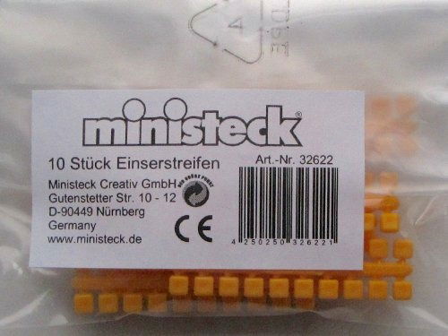 Cover for Ministeck · Ministeck 10x 1 Punt Kleuren Strips (Maisgeel) (Toys)