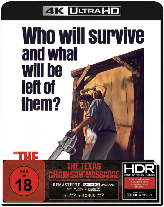 Cover for Tobe Hooper · The Texas Chainsaw Massacre (4k Ultra Hd+2 Blu-r (4K UHD Blu-ray) (2022)