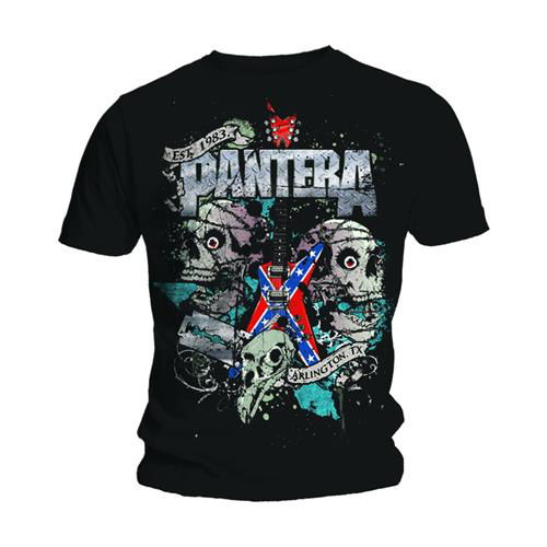 Pantera Unisex T-Shirt: Texas Skull - Pantera - Fanituote - ROFF - 5023209350221 - perjantai 16. tammikuuta 2015