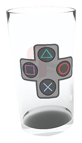 PLAYSTATION - Large Glasses 500ml - Buttons - Gb Eye Limited - Merchandise - Gb Eye - 5028486341221 - 7. februar 2019