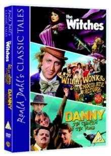 Roald Dahl - Danny The Champion Of The World / The Witches / Willy Wonka - Movie - Películas - Warner Bros - 5051892010221 - 4 de enero de 2010