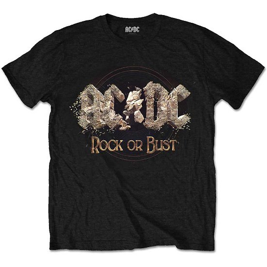 AC/DC Unisex T-Shirt: Rock or Bust - AC/DC - Produtos - ROCKOFF - 5055979942221 - 