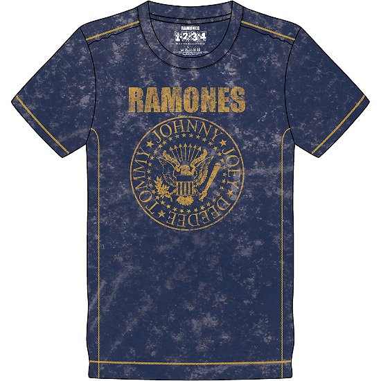 Cover for Ramones · Ramones Unisex T-Shirt: Presidential Seal (Wash Collection) (T-shirt) [size S] [Blue - Unisex edition]