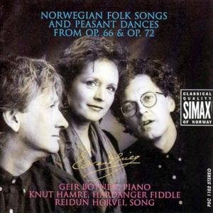 Norwegian Folks Songs & Peasant Dances - Grieg / Botnen / Hamre / Horvei - Musikk - SIMAX - 7025560110221 - 11. juni 1993