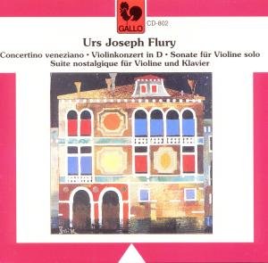 Cover for U. J. Flury · Werke Fuer Violine (CD) (2011)