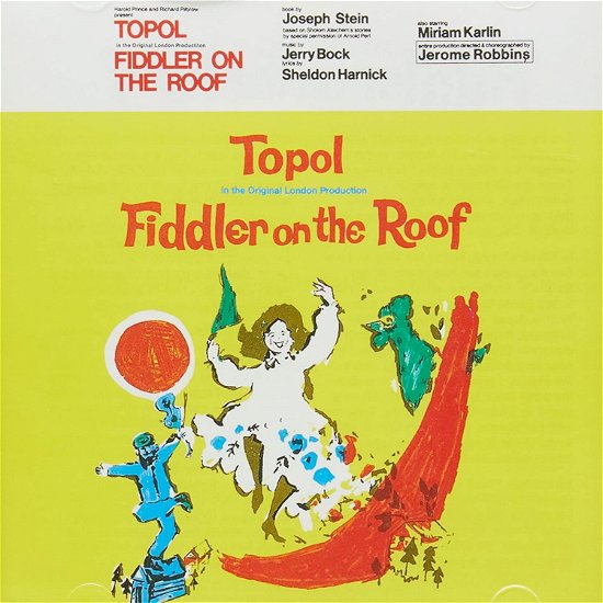 Cover for Soundtrack · FIDDLER ON THE ROOF-The Original London Cast (CD) (1991)