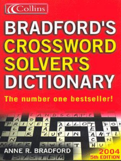 Cover for Anne R. Bradford · Collins Bradford's Crossword Solver's Dictionary (Paperback Book) (2003)