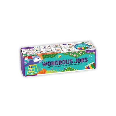 Cover for Mudpuppy · Wondrous Jobs Activity Roll (Print) (2022)
