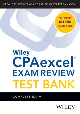 Cover for Wiley · Wiley CPAexcel Exam Review 2021 Test Bank: Complete Exam (2-year access) (Paperback Book) (2020)